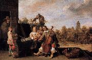 The Painter and His Family    David Teniers